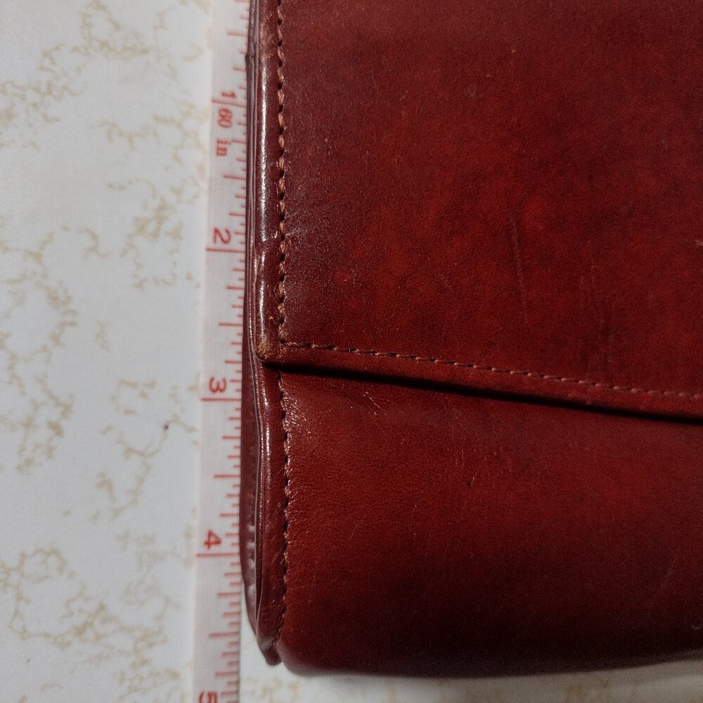 Rare Bosca Leather Cordovan Clutch, Made in Italy - Picture 14 of 15